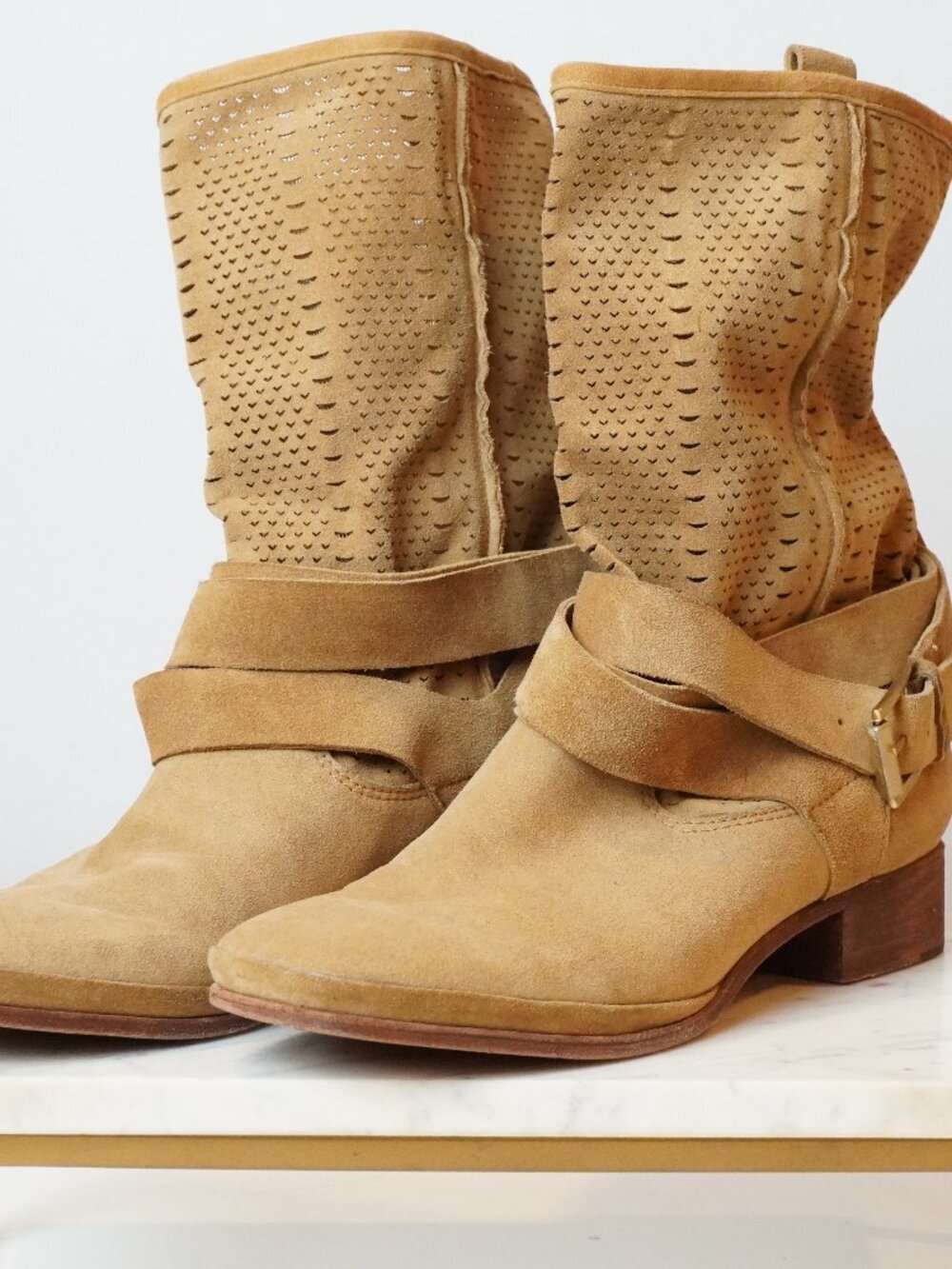 Sigerson Morrison Beige Leather Booties